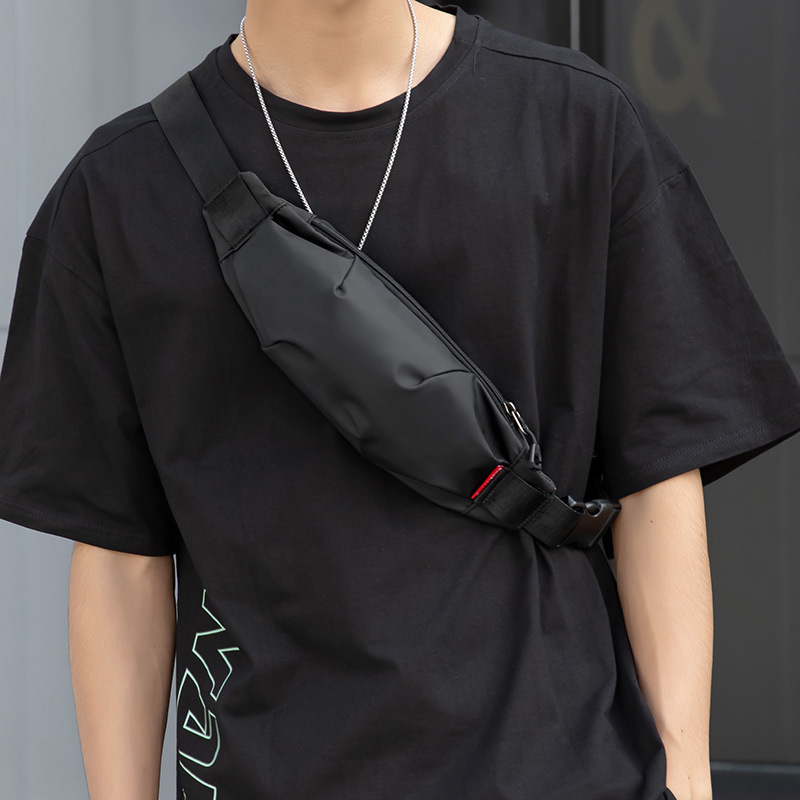 Mini waist bag for men, trendy brand shoulder crossbody bag, fashionable ins-style chest bag, mobile phone bag, small lightweight backpack wholesale
