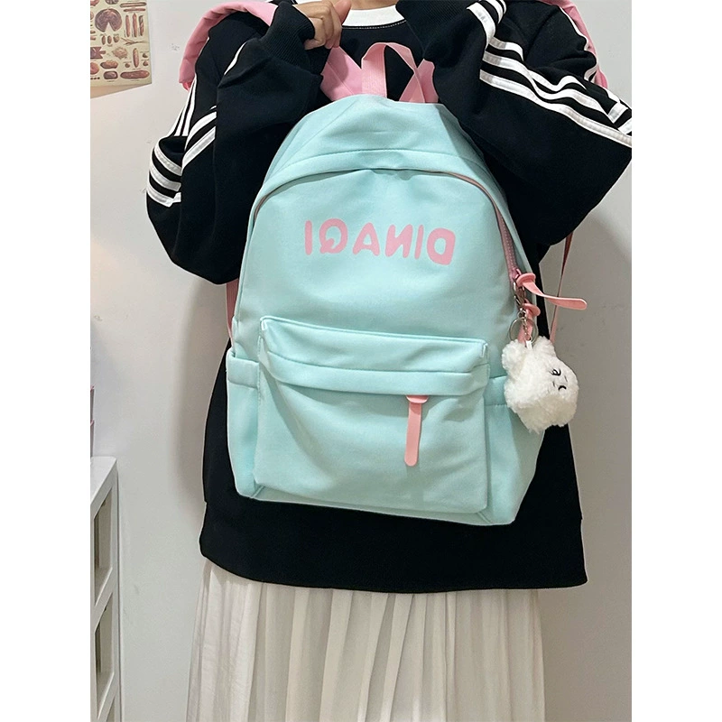 Brand capacious backpack, city style, for secondary school, for students