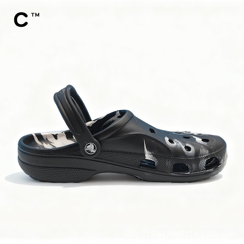 Cross Star Beiya Clogs with Marble Pattern, Summer Outdoor Casual Beach Shoes for Men and Women, Sandals and Slippers Cross Star Beiya Clogs with Marble Pattern, Summer Outdoor Casual Beach Shoes for Men and Women, Sandals and Slippers