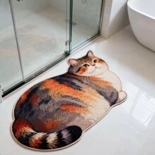 爆款热销猫咪仿羊绒地毯客厅卧室床边毯吸水防滑卫生间浴室地垫