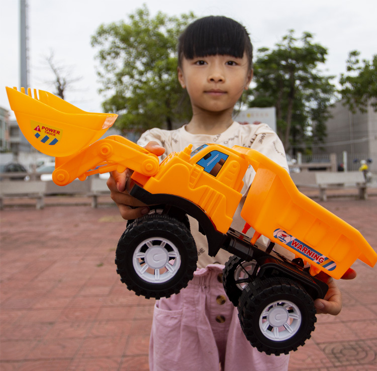 Excavadora de vehículo de ingeniería multifuncional para niños de comercio exterior, coche de juguete deslizante inercial de gran tamaño, suministro de fabricante de playa
