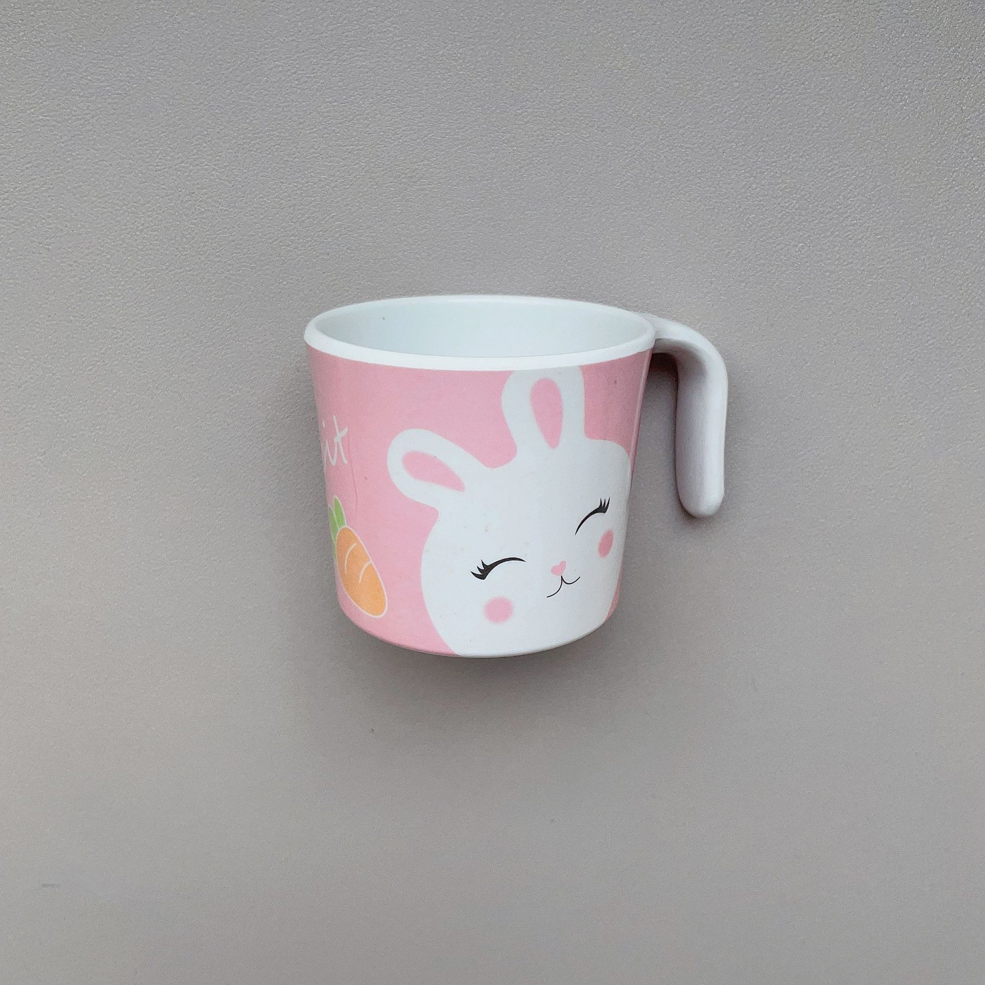 Fibra de bambú los niños del hogar taza beber dibujos animados bebé portátil con mango enjuague bucal materna y niño actividad regalo