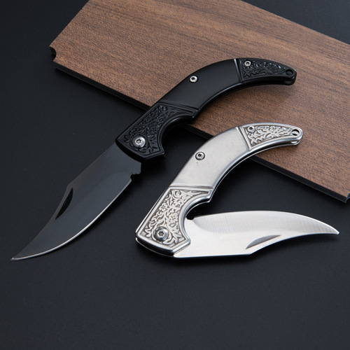 Stainless steel mini pocket knife, foldable open box, creative portable multifunctional pocket knife