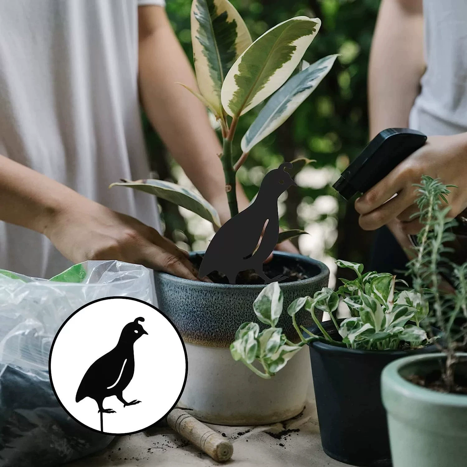 Новый популярный металлический дизайн, декоративные садовые украшения для ландшафта, креативные железные напольные украшения для сада.