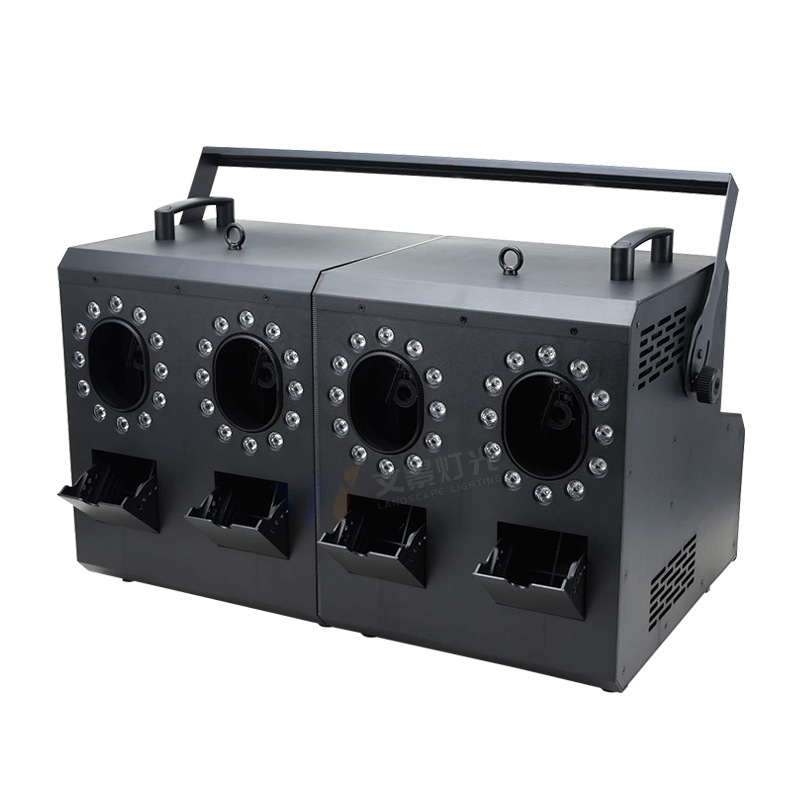 máquina de burbujas de humo impermeable de cuatro agujeros, máquina de burbujas de humo, escenario especial para espectáculos de boda, props, bar, máquina de soplado de burbujas a gran escala