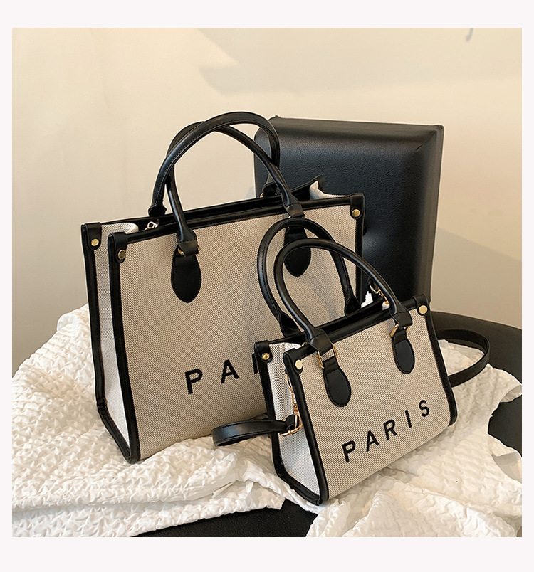 Nihaojewelry Wholesale Fashion Letter Paris Large Capacity Tote Bag display picture 54