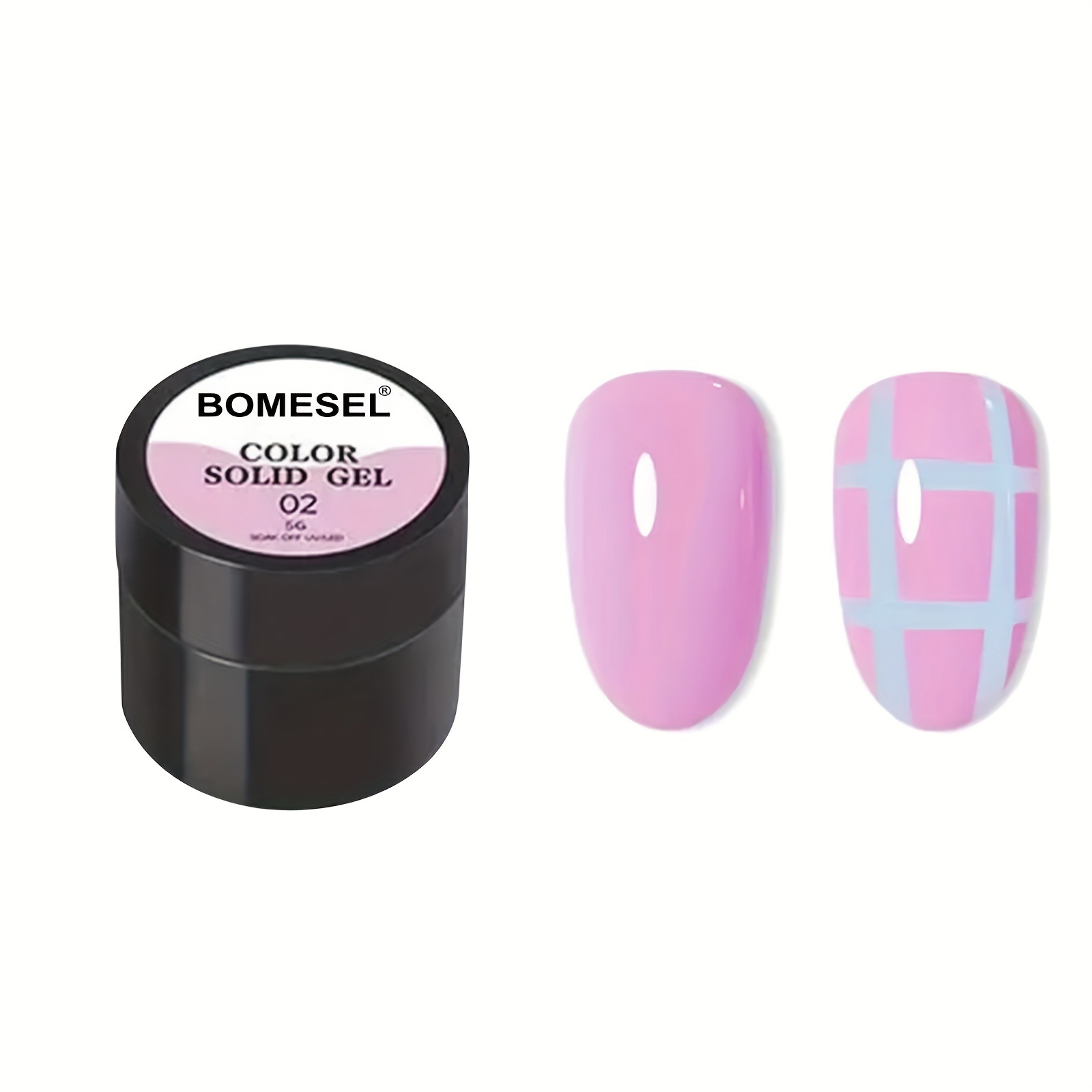 15ml gel de crema de 5 piezas de gel de color sólido no fluye, pegamento de vinilo de cobertura completa puede sustituir a la manicura DIY