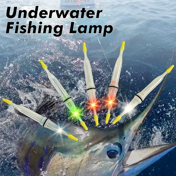 Sea Fishing Night Fishing Led High-Brightness Fish Gathering Light, Convenient Small Underwater Fishing Light, Colorful Pointed Waterproof Light