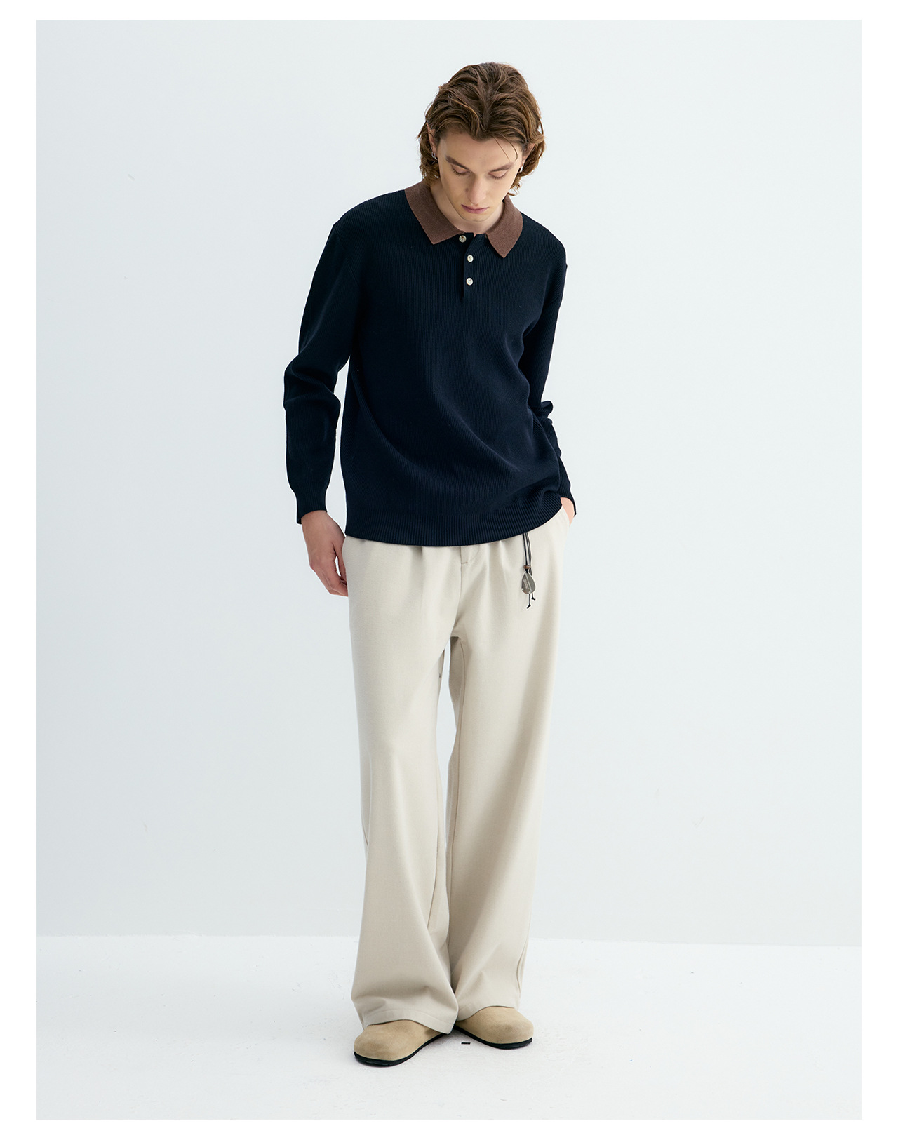 UNF Straight-Leg Drape Trousers