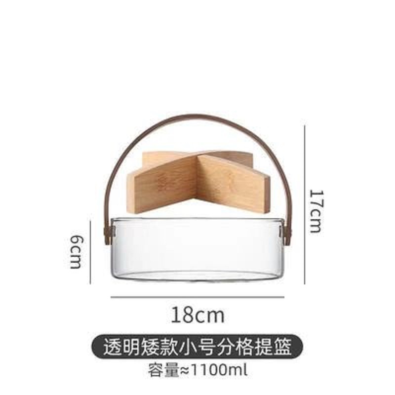 Cesta de fruta de lujo ligero plato de fruta de vidrio portátil sala de estar ensalada de dulces tazón plato de merienda hogar neto cubo de vino de fruta roja