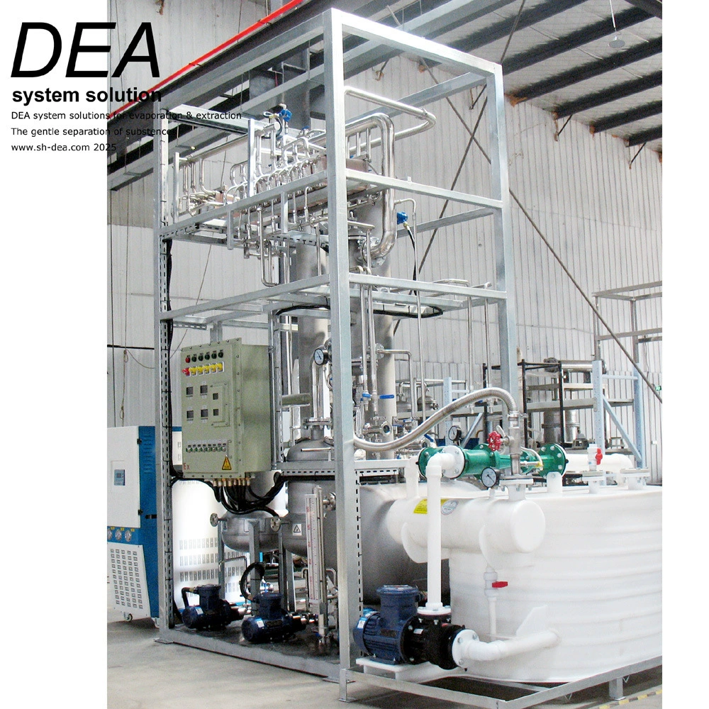 DEA-FM-320 испаритель с падающей пленкой использует нагревание стенки трубы в процессе теплопередачи