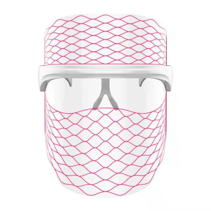 国境を越えた新型充電式LED美容マスク 家庭用フェイシャルフォト若返り美容器 マスク型光線療法器 スペクトル装置|undefined