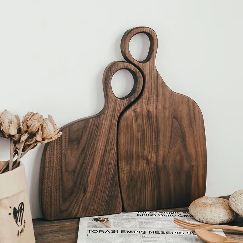 Nordic ins Restaurant Nogal Dim Sum Cake Pan Té de la tarde Bandeja de pareja de estilo retro japonés