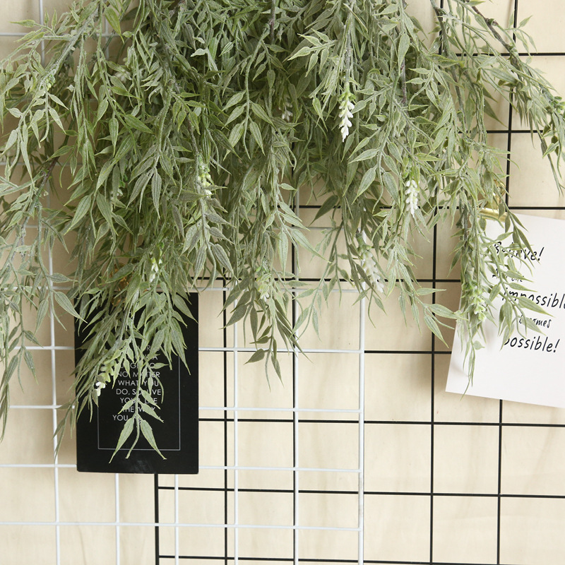 假花竹葉楓葉尤加利配草INS風仿真花廠家家庭裝飾婚慶植物MW56601