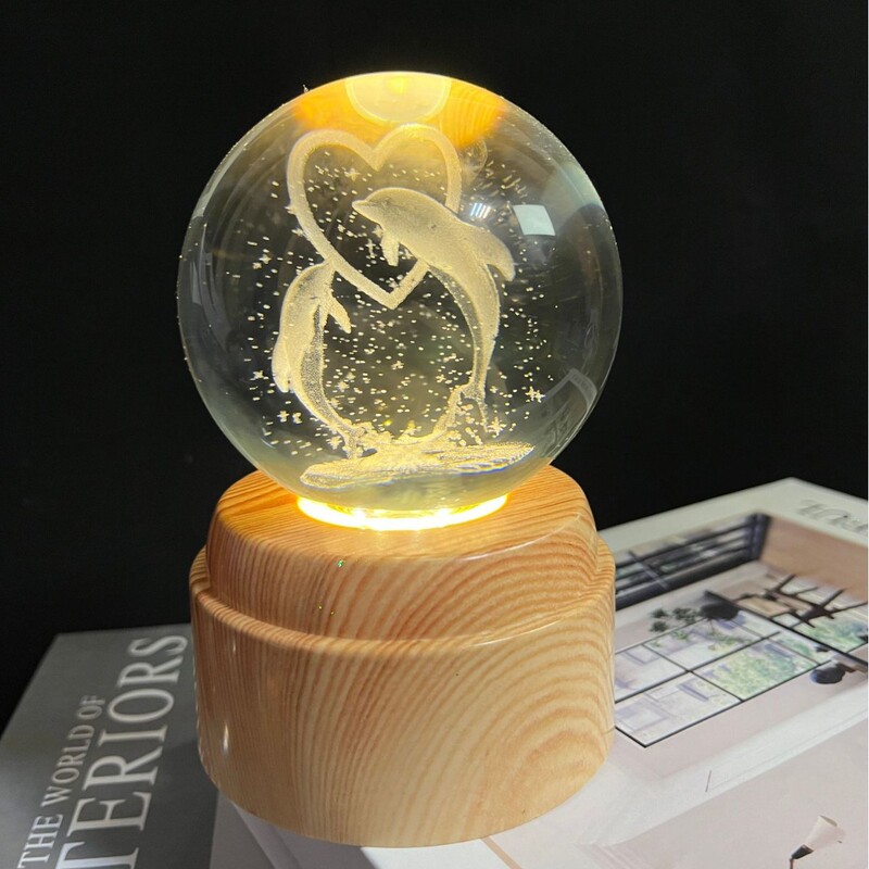 クロスボーダー熱モデル回転灯座水晶玉銀河布布カピバラの新型発光小夜灯卸売り|undefined