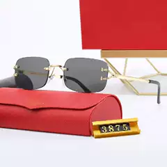 New European and American Style Frameless Cut-Edge Sunglasses, Fashionable Sunglasses with a High-End Feel, Street Style Photo Shoot Glasses, Ins
