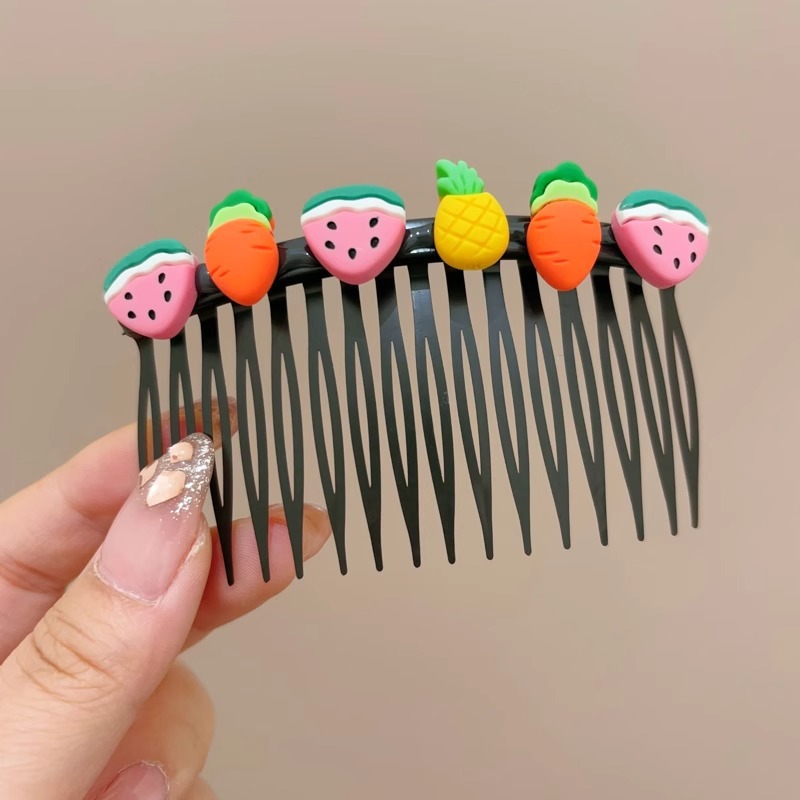 2025 nuevos niños lindo peine de pelo roto niña frente flequillo insertado peine horquilla niña parte posterior de la cabeza horquilla tocado