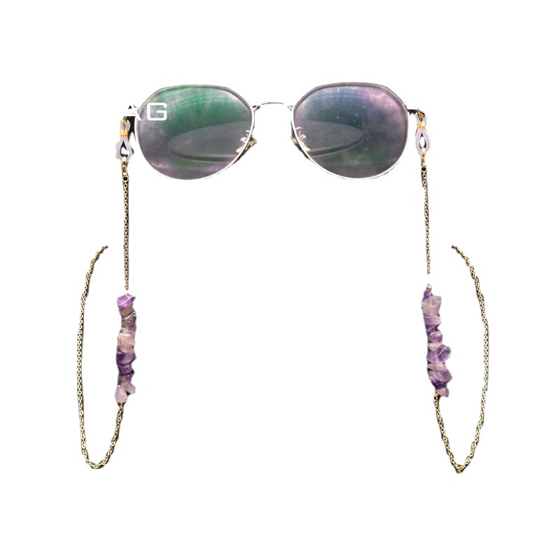 Cadena de gafas de perlas naturales nuevos accesorios de moda transfronterizos europeos y estadounidenses máscaras decoraciones de cadena de alta calidad al por mayor