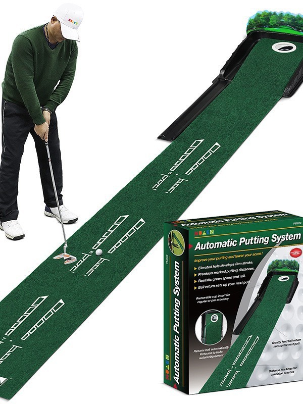 新しいゴルフパター練習装置ゴルフ屋内ゴルフベルベットブランケットセット家庭用練習ブランケットメーカー|undefined