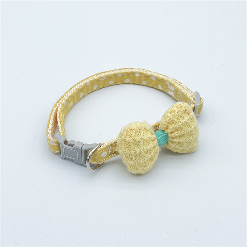 21 nuevos collares de mascotas lindos arcos de dibujos animados collares de peluche collares de gatos fabricantes de joyas en stock