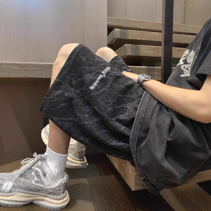 Embroidered Shorts Men's Summer 2025 New Arrival Loose Casual Pants Trendy Brand Outer Wear American Style Men's 5-Pants Embroidered Shorts Men's Summer 2025 New Arrival Loose Casual Pants Trendy Brand Outer Wear American Style Men's 5-Pants
