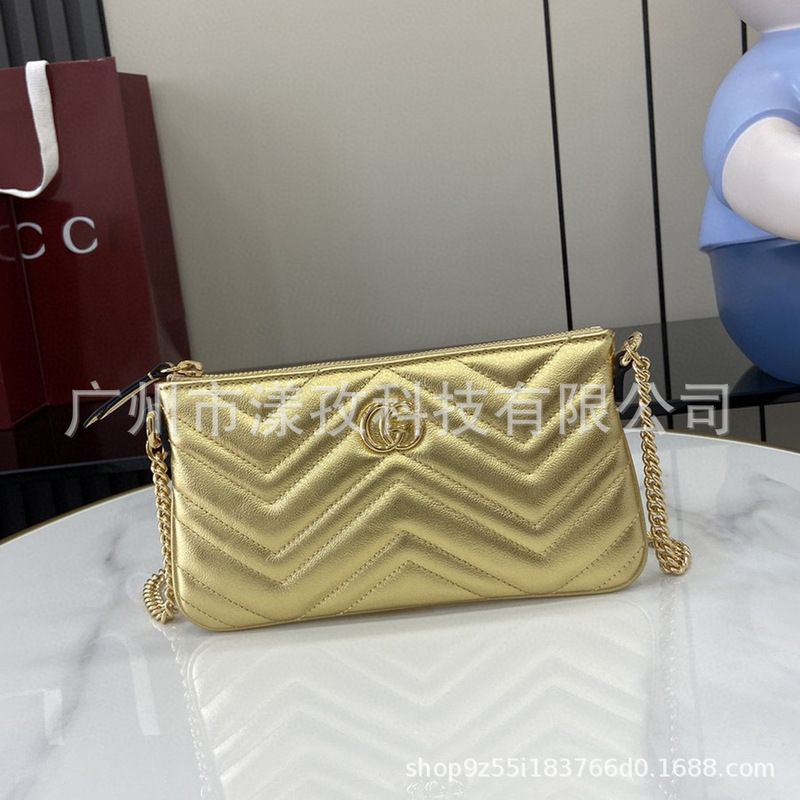 New Classic Cool Gg Women's Bag Marmont Series Mini Shoulder Bag Single Shoulder Crossbody Bag Chain Bag Foreign Trade New Classic Cool Gg Women's Bag Marmont Series Mini Shoulder Bag Single Shoulder Crossbody Bag Chain Bag Foreign Trade