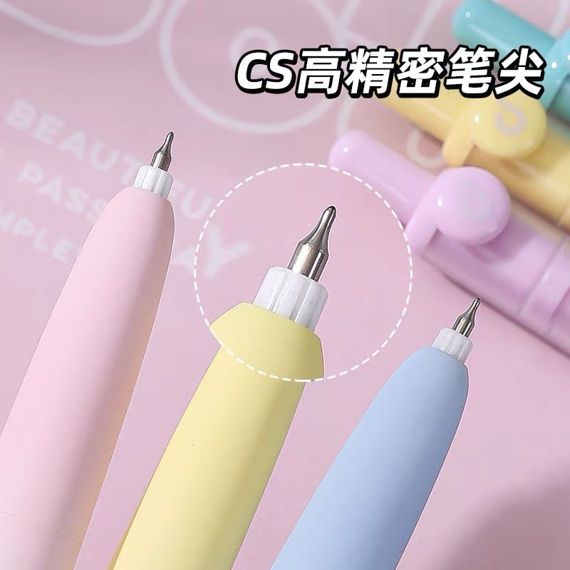 Languo CS Doudou ペン 3.0 ミニポケットペンポータブルショートペンプレスゲルペン高価値インスタイル|undefined