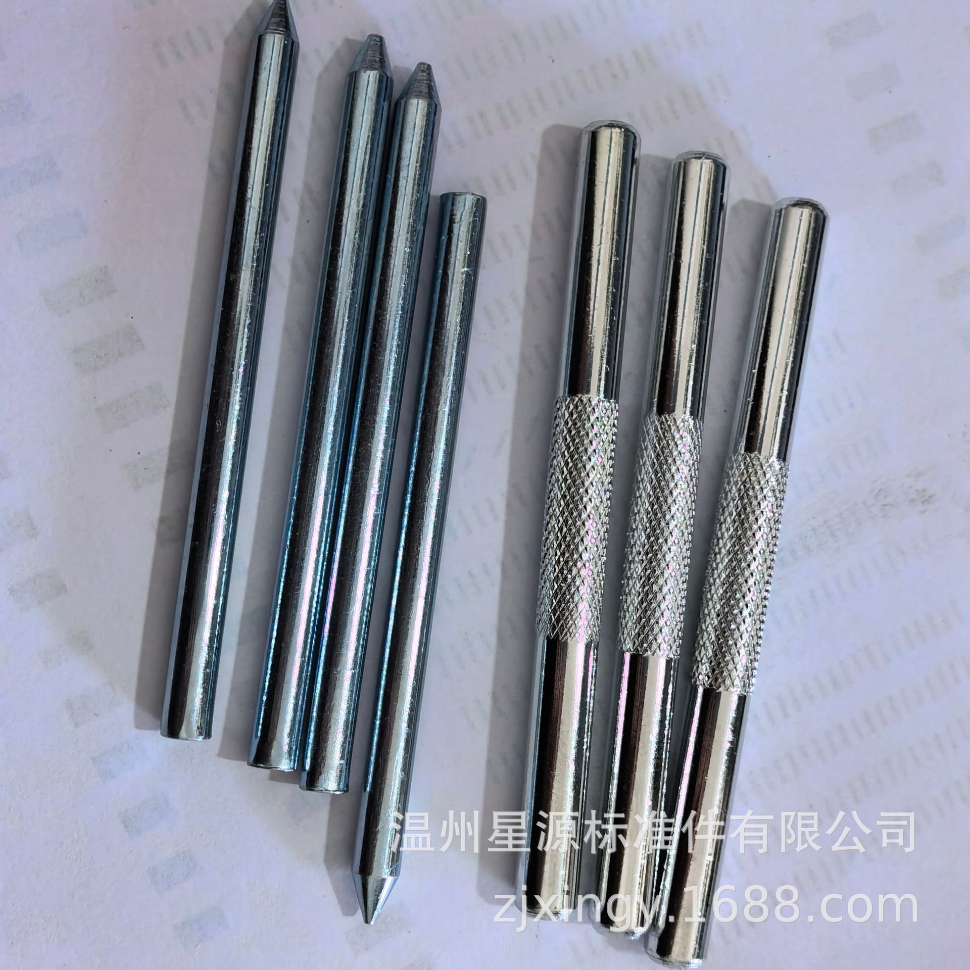 温州星源生产加工各类销子铜铁铝不锈钢圆柱滚花销单双头固定销轴