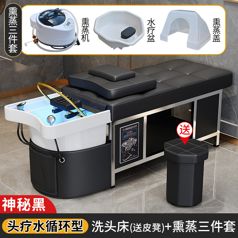 Cuenca de cerámica-misterioso negro + CIRCULACIÓN DE AGUA + Fumigación