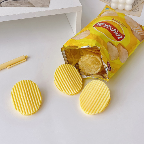 Creative ins potato chips stationery cute snack sealing clip student test paper storage clip hand account bill long tail clip