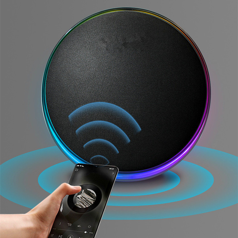 新型華強北音楽衛星九世代bluetoothスピーカー携帯型雰囲気ランプ家庭用デスクトップステレオスピーカー|undefined