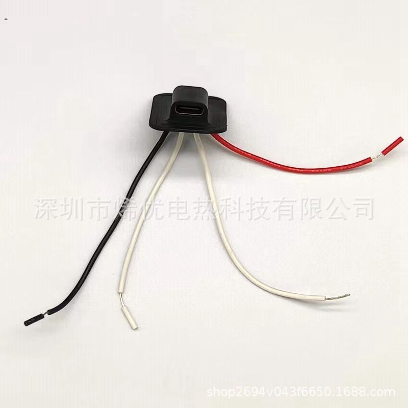 Source factory sewing charging cable female head TYPE-C female base…