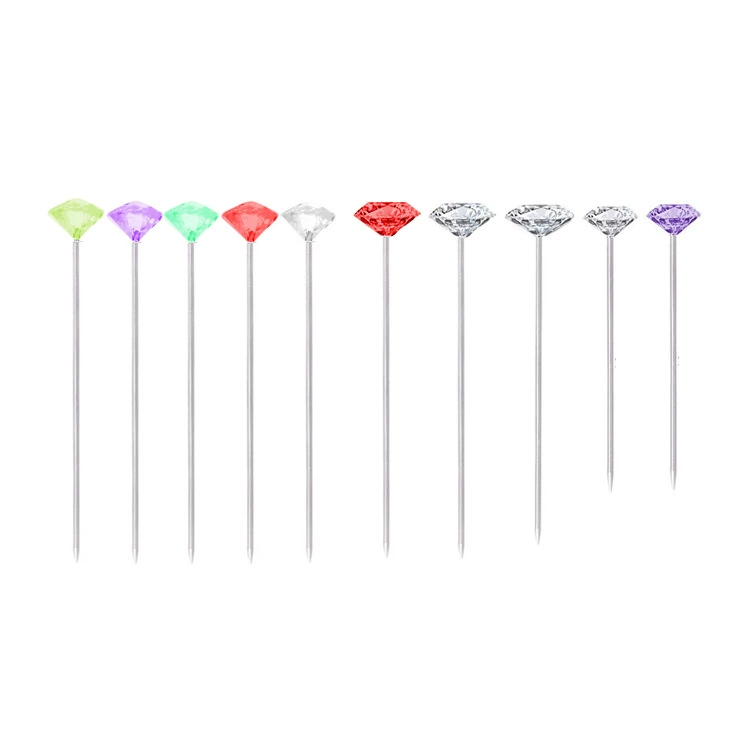 Трансграничная игла для позиционирования алмазов Позиционирование одежды Лоскутная фиксирующая игла Большая голова Жемчужная игла Позиционирующая игла
