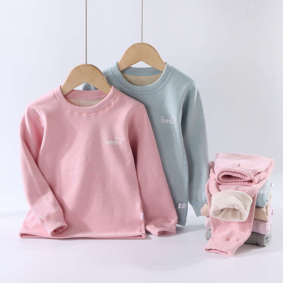 Su bebé, ropa interior cálida sin hueso para niños, chaqueta de otoño para niños, pantalones de otoño para niños y niñas, pijamas caseros para niños