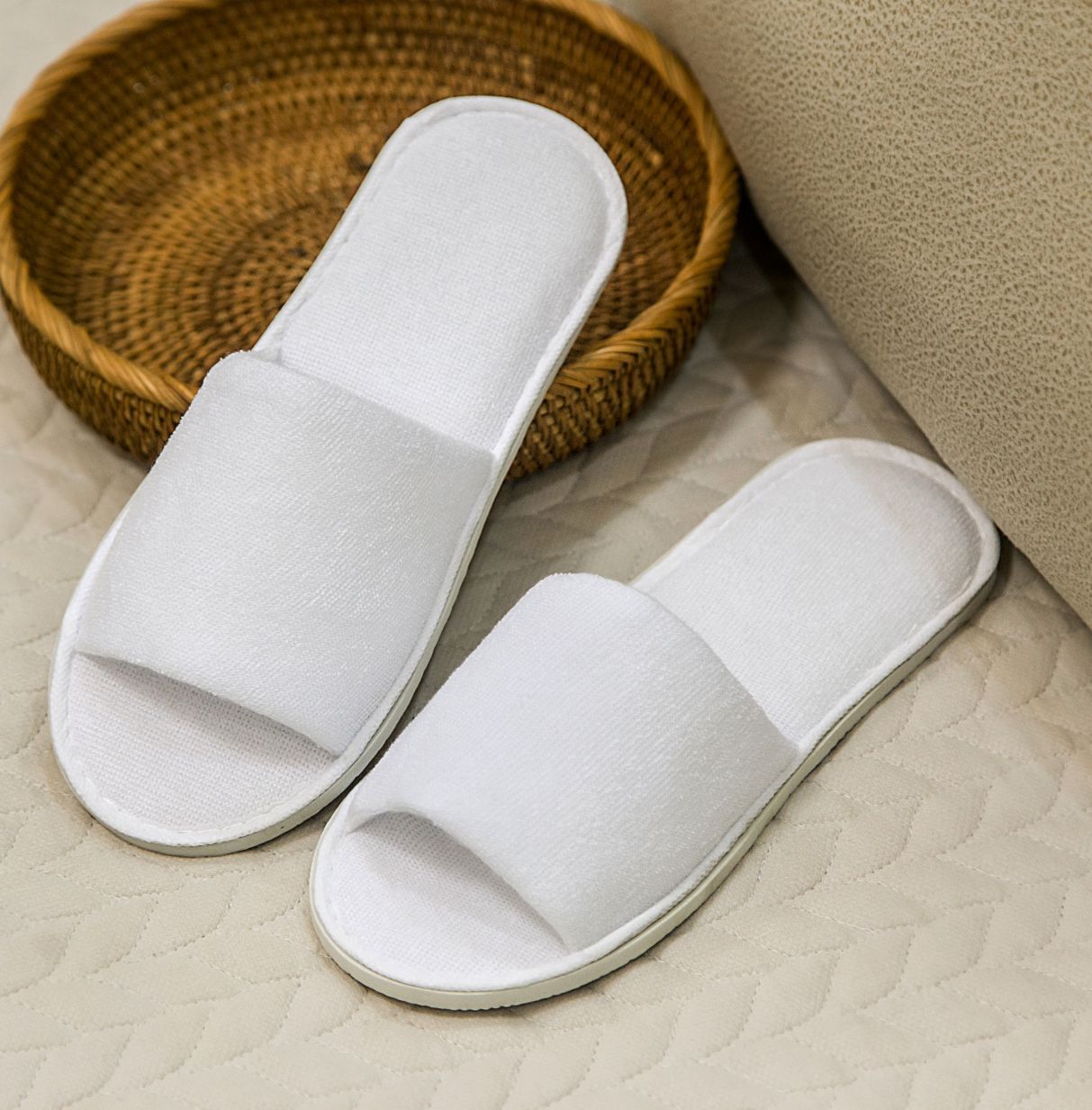 【No. 032】Open terry cloth slippers