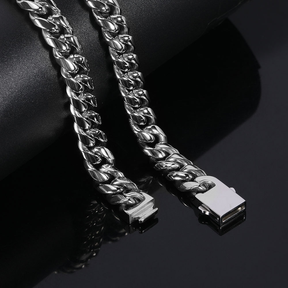 Geometric Pattern Hip-Hop Geometric Stainless Steel Plating Men'S Bracelets