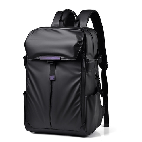 Cross-border new men's sports casual dual shoulder bag, large capacity waterproof dual shoulder backpack, multi-functional laptop dual shoulder bag