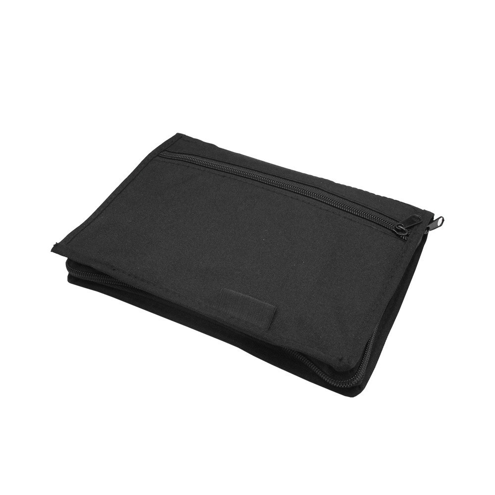 Car interior accessories: Oxford cloth multi-pocket portable document organizer, glove box storage bag, and registration card holder