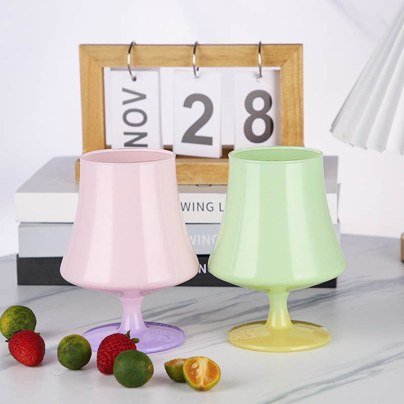 Sunset Cup ceremonial de alto aspecto ins mid-Ancient en forma de lámpara de vidrio de cóctel de vidrio copa de champán