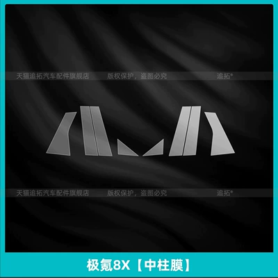 Car interior film: tempered glass film for the central control - zeekr-8x-center-pillar-film