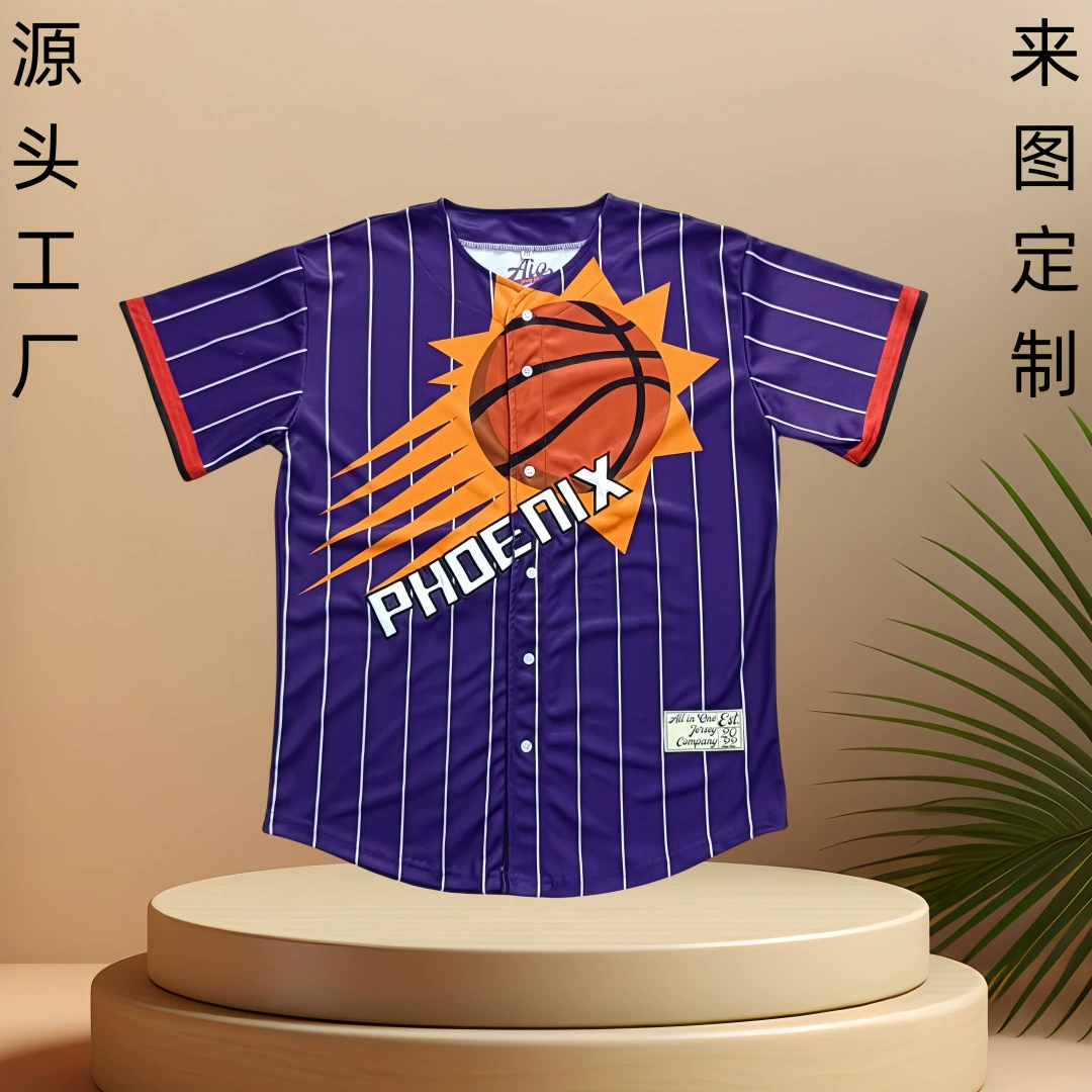 Индивидуальные мужские летние бейсбольные формы для экспорта, свободные спортивные бейсбольные майки для улицы, сублимированные сетчатые быстросохнущие футболки с короткими рукавами.