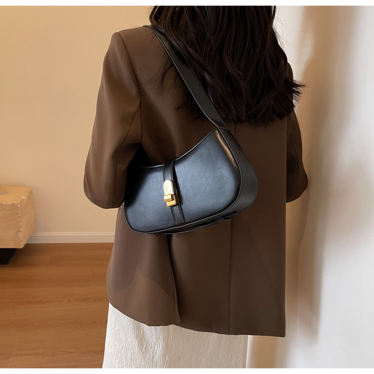 Borsa sotto le ascelle strutturata moda urbana semplice 2023 Borsa a tracolla borsa a tracolla da donna versatile autunno nuovo temperamento_voghion.com