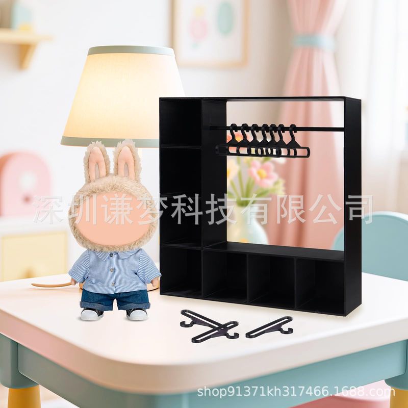 跨境Doll Accessories Display Box 娃娃配件展示盒 人物服装收纳|undefined