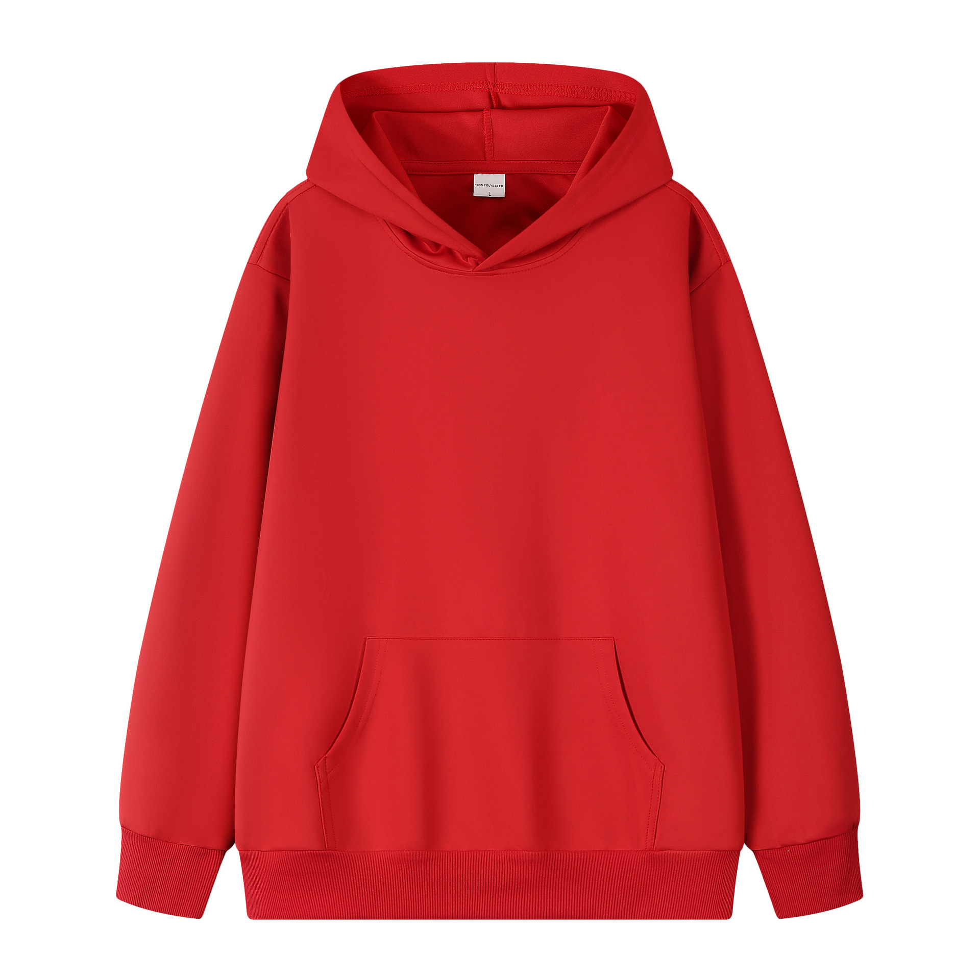 320 gramos de hombros sueltos camiseta encapuchada de color sólido chaqueta de equipo personalizada camiseta publicitaria de manga larga logo personalizado