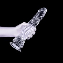 TPE高透水晶仿真阳具鳄鱼屌系列女用自慰器手动按摩棒 情趣假阴茎