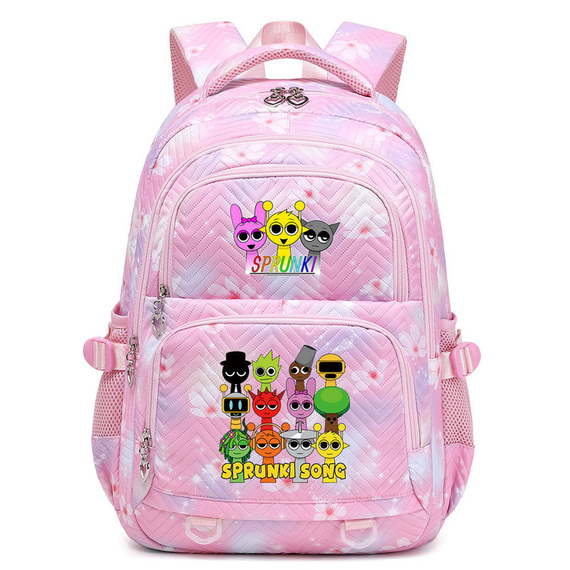 Popular European and American Cartoon Game Sprunki Merchandise Backpack, Large Capacity Backpack for Elementary School Students, Cute for Both Boys and Girls Popular European and American Cartoon Game Sprunki Merchandise Backpack, Large Capacity Backpack for Elementary School Students, Cute for Both Boys and Girls
