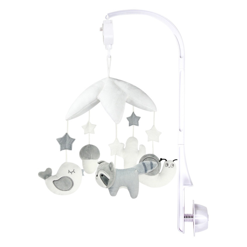 Aipinqi nueva caja de música del bebé cama giratoria Campana con soporte para dormir colgando Campana cama de bebé Campana de peluche juguete