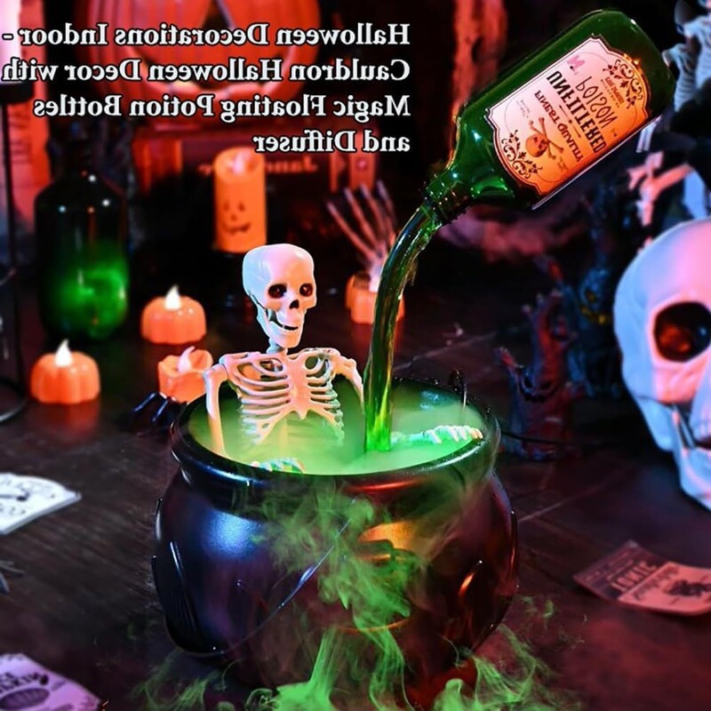 万圣节日礼品火焰巫婆桶Halloween Decorations Indoor|undefined