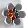 11oz colorful glaze ceramic cup hand -sensing rubber paint Mark cup hot -raising fluorescent transfers coating Mark cup
