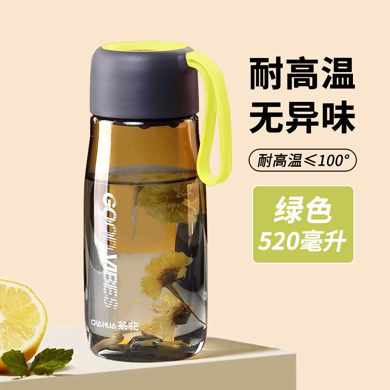 カメリア ウォーターカップ ティートゥーボトル 520ml プラスチックハンドル付き 透明カップ スポーツ トラベル 050035|undefined